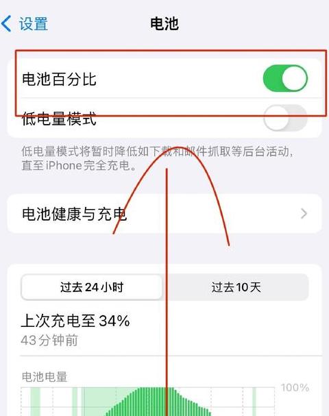 iphone电池显示电量百分比