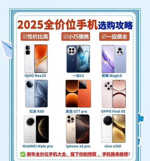 2025年旗舰手机排行榜一览表