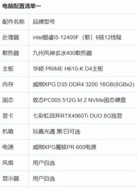 玩大型游戏电脑配置